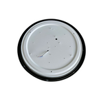 Lampara LED Moderna Redonda Sobrepuesta 36W 400Mm Negra 3000K-4000K-6000K Modelo Takoda