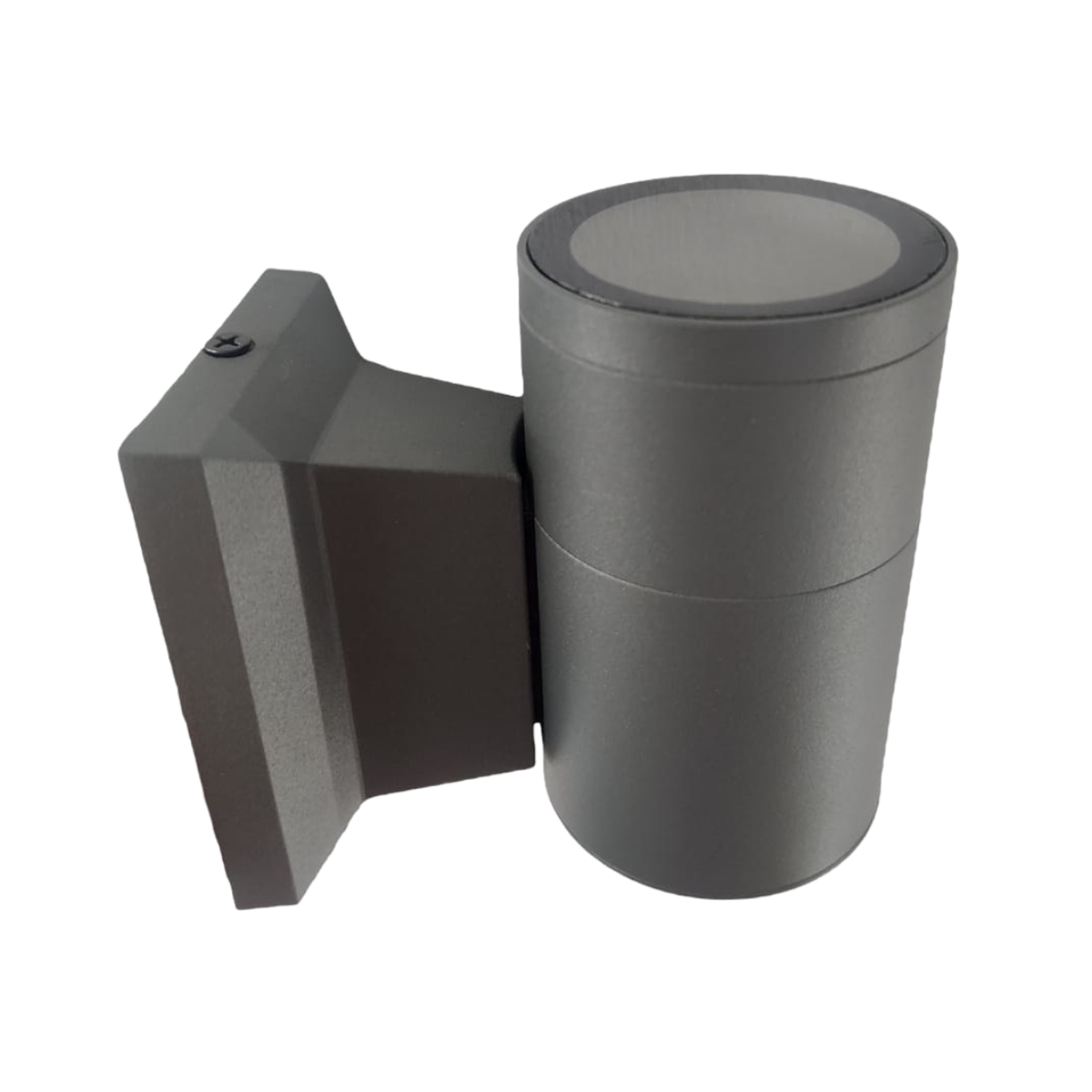 Aplique Led Simple Porta GU10 Gris Exterior IP54 Modelo Kapelle Redondo