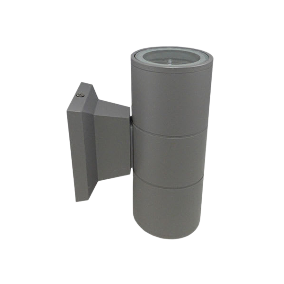 Aplique Led Doble Porta GU10 Gris Exterior IP54 Modelo Kapelle Redondo