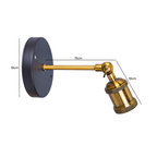 Aplique Bronce con porta ampolleta E27