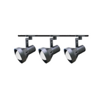 Foco Monofasico Negro Porta Ampolleta E27 Modelo Haedi