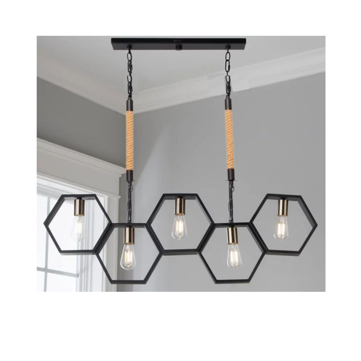 Lampara De Techo Porta Ampolleta De 5 Soquetes E27 Modelo Sceptrum