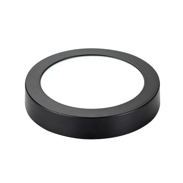 Panel Sobrepuesto Bio Negro Redondo 6W