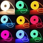 Cinta Neon 12V RGB Simple Interior Exterior Corte Cada 3Cm