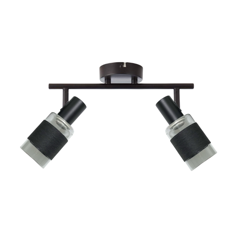 Aplique Negro Simple Porta E14 LED Modelo Zaurak