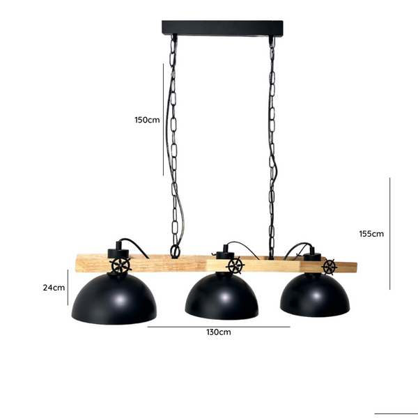 Lampara De Techo Triple Dirigible Porta Ampolleta E2 Modelo Tejat