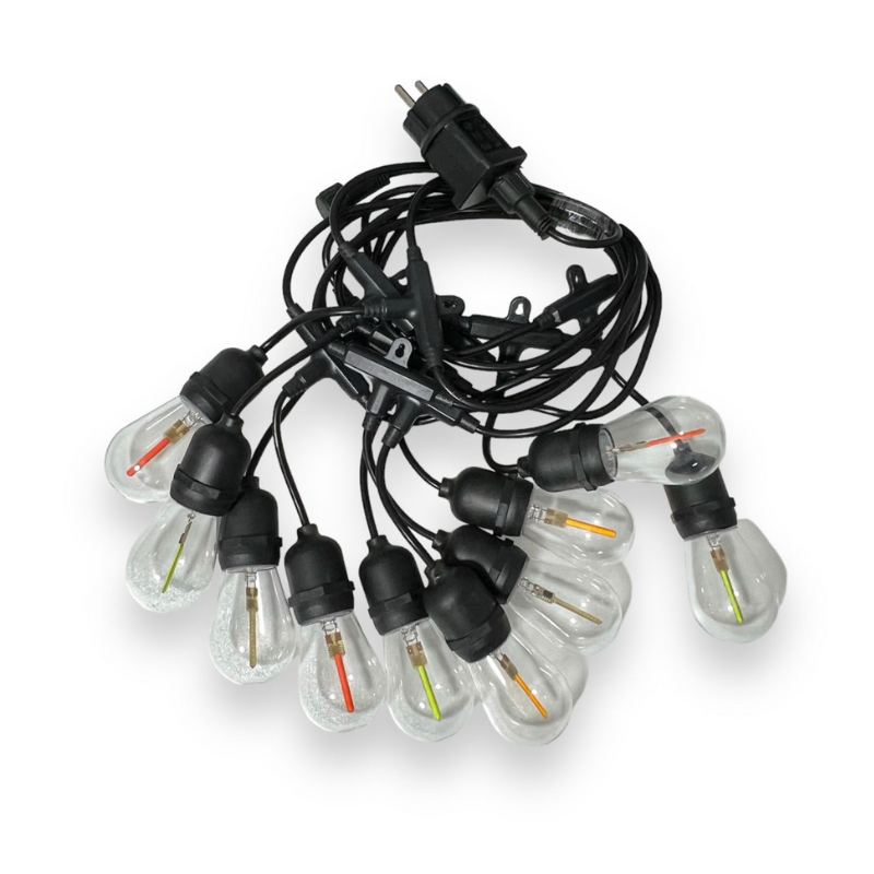 Guirnalda Exterior RGB Ip65 10 Soquetes 5 Metros