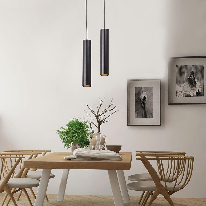 Lampara Negra Porta Gu10 A Riel Modelo Enif