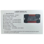 Amplificador Iron Shell 360W RGB 10A 4 Salidas