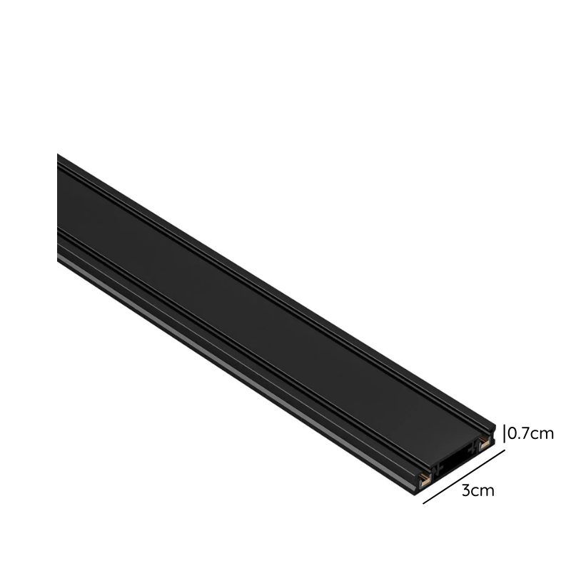 Riel 1 Metro 48V Negro Modelo Cygnus