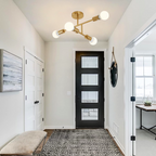 Lampara De Techo Dorada 4 Porta Ampolleta E27 Modelo Marsic I