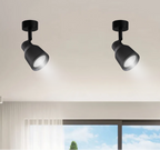 Foco Porta GU10 Negro Sobrepuesto LED Modelo Híades