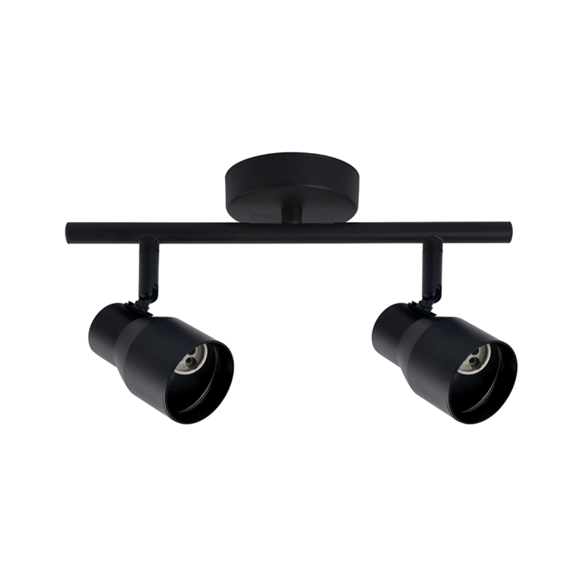 Foco Porta GU10 Doble Negro Sobrepuesto LED Modelo Híades