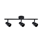 Foco Porta Gu10 Triple Negro Sobrepuesto LED Modelo Híades
