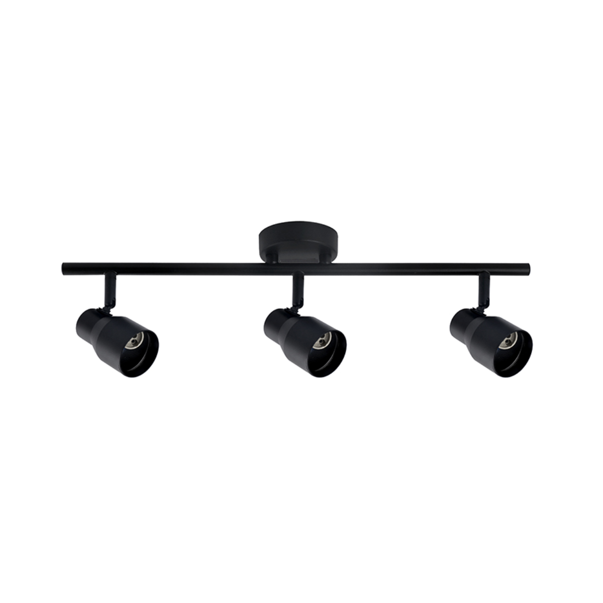 Foco Porta Gu10 Triple Negro Sobrepuesto LED Modelo Híades