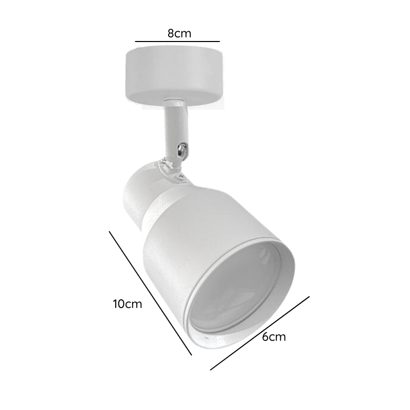 Foco Porta GU10 Blanco Sobrepuesto LED Modelo Híades