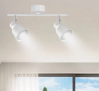Foco Porta GU10 Doble Blanco Sobrepuesto LED Modelo Híades