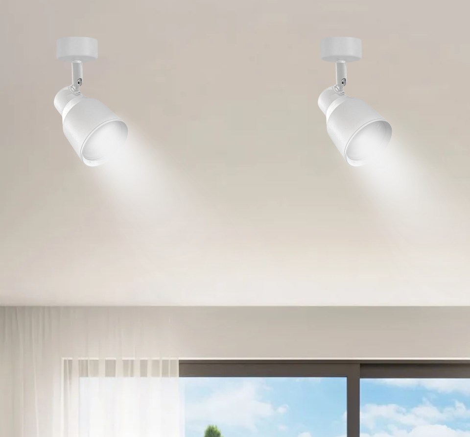 Foco Porta GU10 Blanco Sobrepuesto LED Modelo Híades