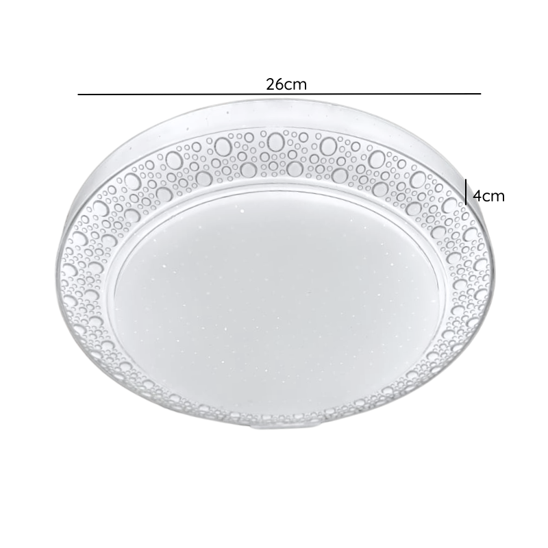 Lampara LED Sobrepuesta 24+24W Redonda 26Cm Aspi I 3000K-4000K-6000K