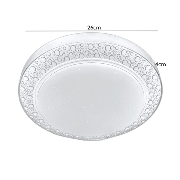 Lampara LED Sobrepuesta 24+24W Redonda 26Cm Aspi I 3000K-4000K-6000K