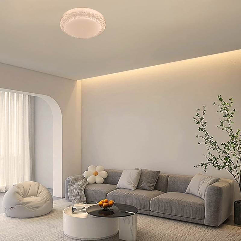 Lampara LED Sobrepuesta 24+24W Redonda 26Cm Aspi I 3000K-4000K-6000K