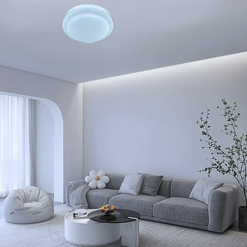 Lampara LED Sobrepuesta 24+24W Redonda 26Cm Aspi I 3000K-4000K-6000K