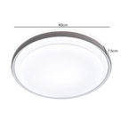 Lampara LED Sobrepuesta C/Control 48+48W Gris Taurus Iii 3000K-4000K-6000K