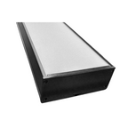 Lineal Negro Abs 1200X100X40 48W 6000K Algol