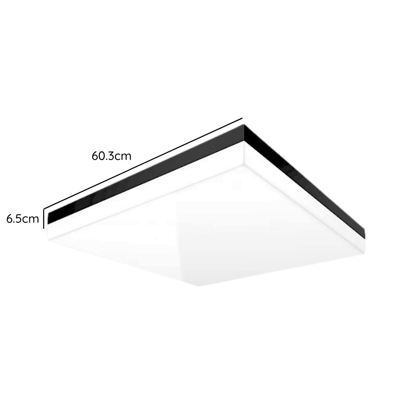Base Sobreponer Color Negro Panel 603X603