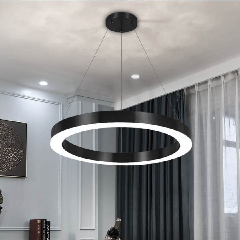 Lampara LED 42W Colgante 4000K Modelo Brihaspati Redonda Abierta