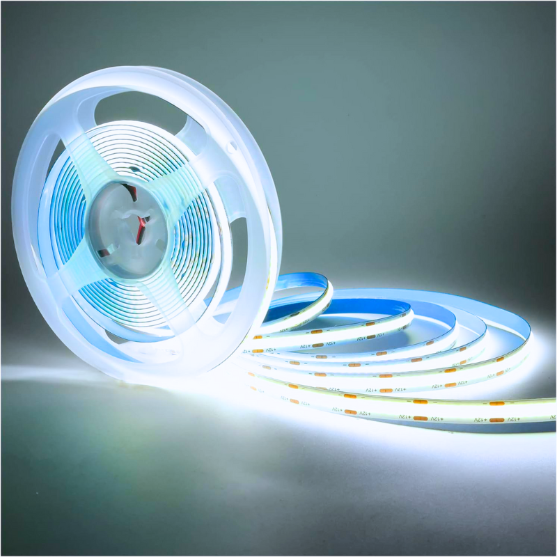 Cinta 24V Cob 12W/M Ip20 8Mm 6000K C/Adhesivo 10Mt