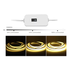 Cinta 5V Neon 2835 120LED Ip54 10Mm 3000K C/Adhesivo 5 Metros