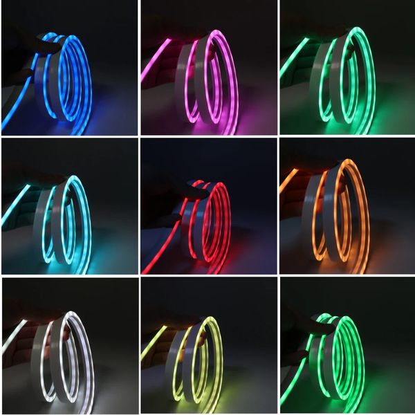 Cinta 5V Neon 3535 108LED Ip54 10Mm RGB C/Adhesivo 3 Metros