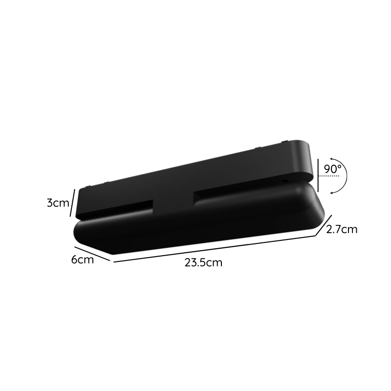Foco Riel Magnetico 12W 48V 24° 3000K Moddelo Cygnus