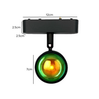 Foco Riel Magnetico Lupa 10W 48V Rosa Amarillo Modelo Cygnus