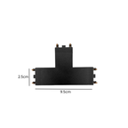 Conector T Riel Negro 48V Modelo Cygnus Konnergie