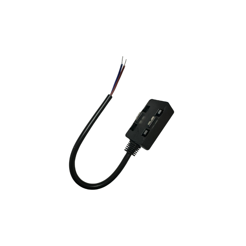Conector Riel Flexible 48V Negro Modelo Cygnus