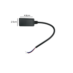 Conector Riel Flexible 48V Negro Modelo Cygnus