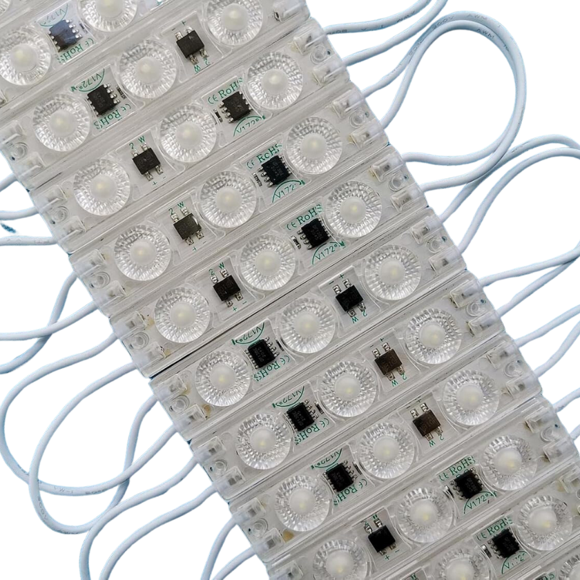 Modulo LED 220V 2W 3LED Luz Fria 6500K Ip65 200Pcs