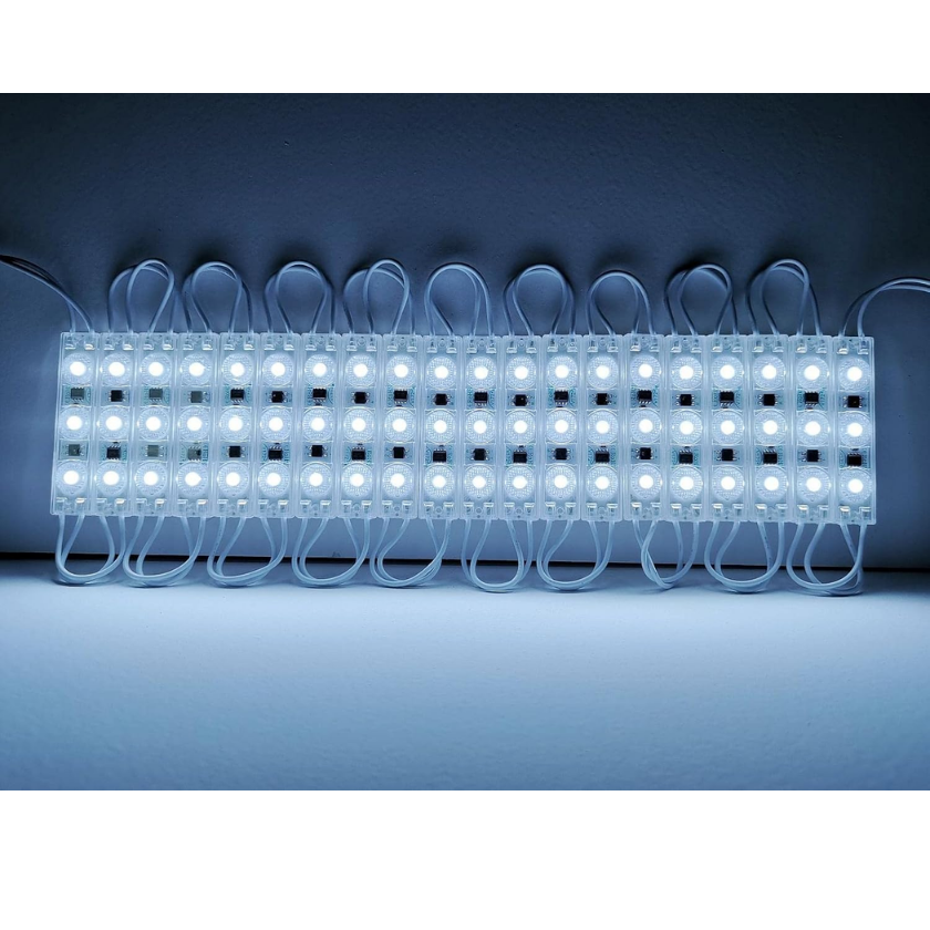 Modulo LED 220V 2W 3LED Luz Fria 6500K Ip65 200Pcs