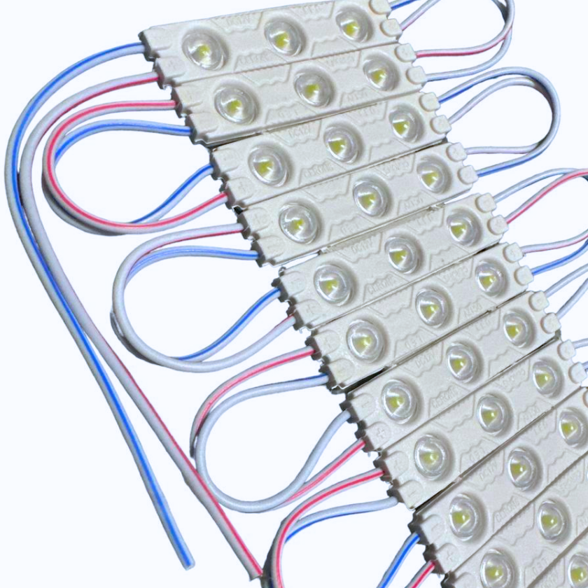 Modulo LED Dc12V 1W 3LED Luz Fria 6500K Ip65 200Pcs