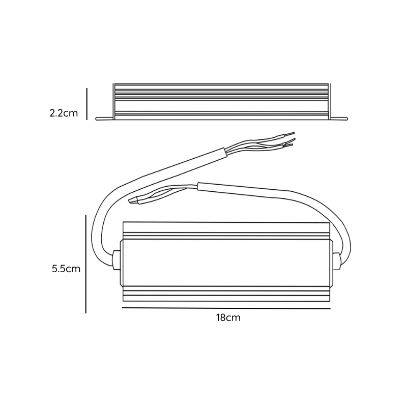Fuente De Poder Conmutada 12V-100W Ip67