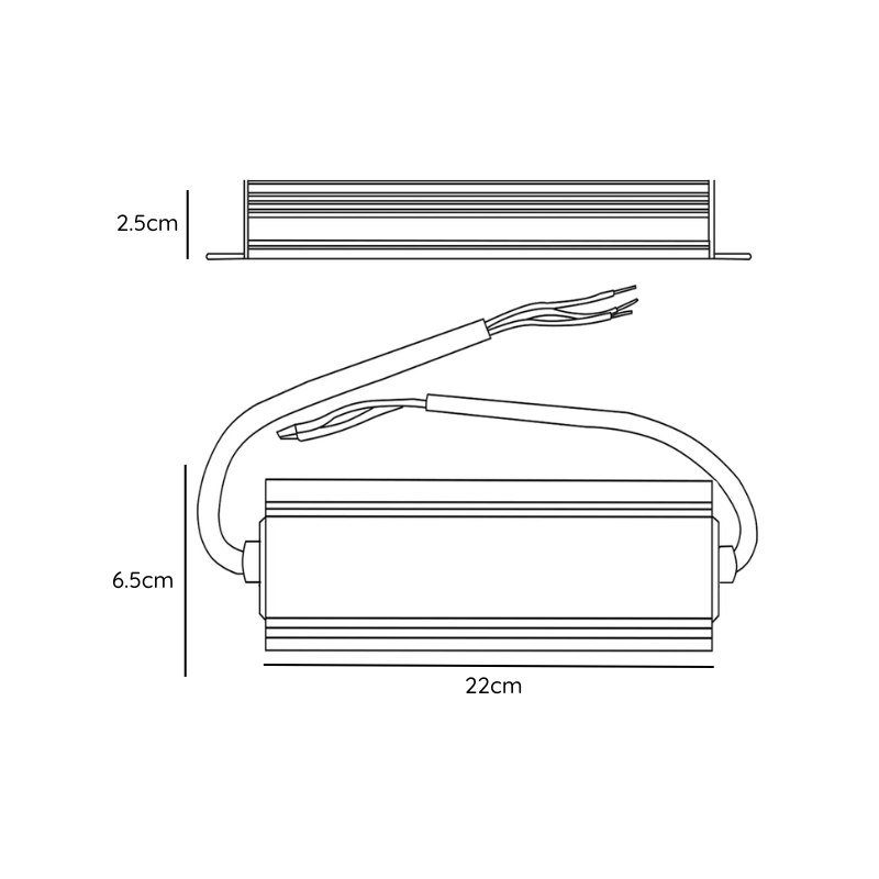 Fuente De Poder Conmutada 24V-200W Ip67