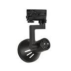 Foco Trifásico Negro Porta Ampolleta E27 Haedi Ii