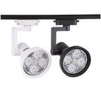 Foco Trifásico Negro Porta Ampolleta E27 Haedi Ii