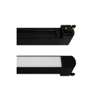 Foco Riel Monofasico Negro Empavonado Movil 30W 220V 4000K Cygnus