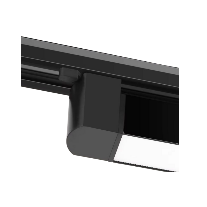 Foco Riel Monofasico Negro Empavonado Movil 30W 220V 4000K Cygnus