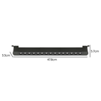 Foco Riel Monofasico Negro 24° Movil 30W 220V 4000K Cygnus