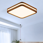 Lampara Cuadrada 48W 400Mm Saiph Mdf Oscura 3000-4000-6000K C/Control