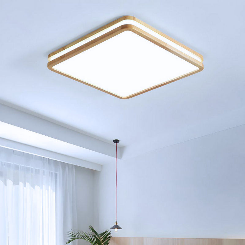 Lampara Cuadrada 48W 400Mm Saiph Mdf Clara 3000-4000-6000K C/Control